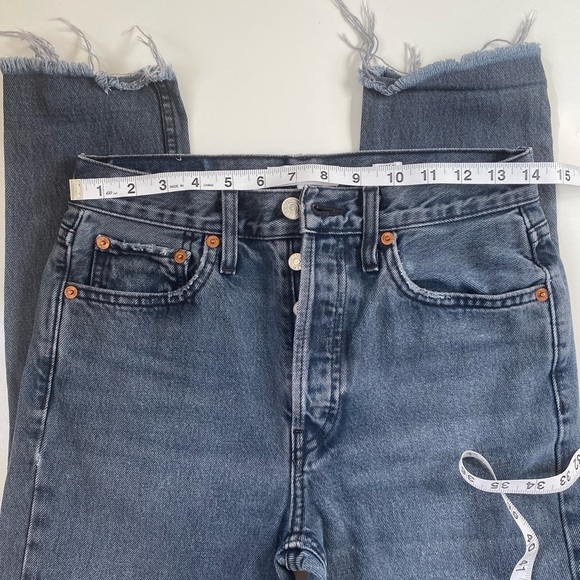 RE/DONE Originals High Waist Ankle Crop Jeans Size 26 - Picture 9 of 10